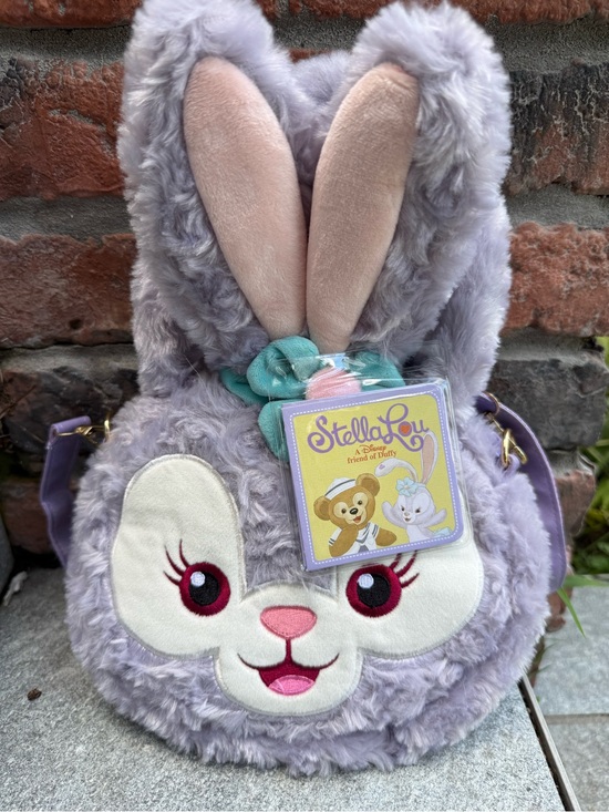 Disney Handbags - Disney StellaLou Plush Bunny Crossbody Bag in Lavender, Teal